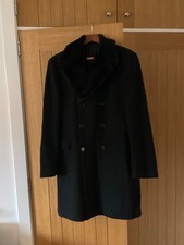 Vintage Nicole Farhi fur collar coat size 50