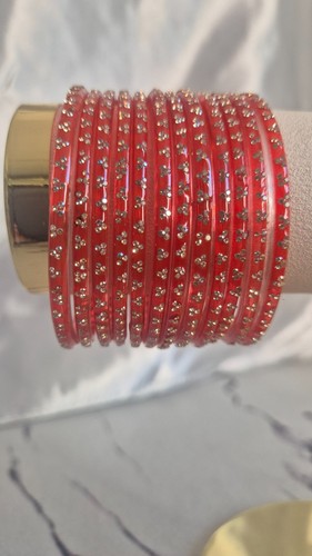Raindrop glass bangles - raindrop,