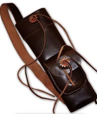 Archery leather quiver genuine - leather,