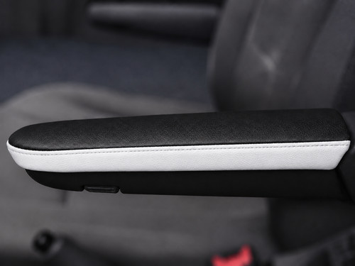 Black white leather - black,