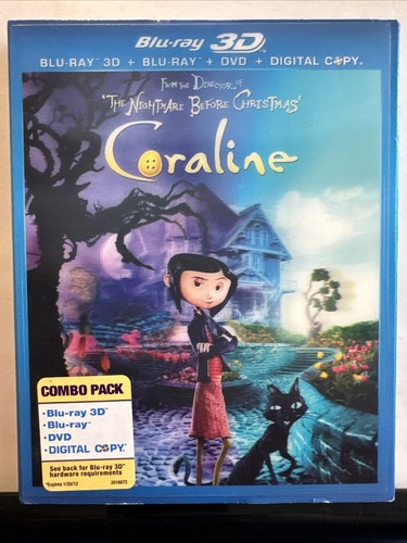 Coraline blu ray - coraline, (3d/blu-ray/dvd