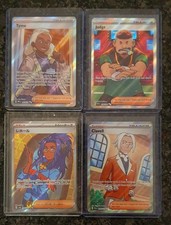 Four Pokemon Cards Including Judge, Clavelle And Tyme