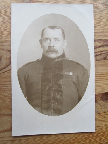 Postcard man military - man,