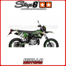 S6-058801/GR STAGE6 GRAPHICS GREEN / BLACK MBK X-LIMIT ENDURO 50CC (FROM '03) AM6 