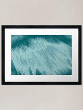 Aqua ray Framed Art Print