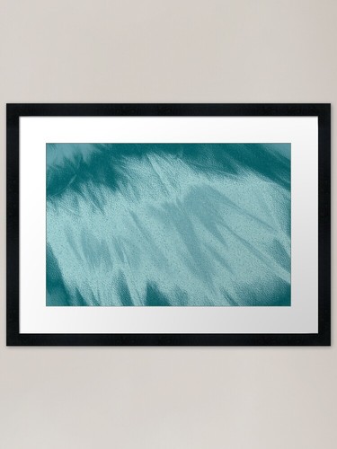 Aqua ray framed art print - ray,