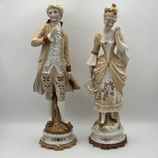 Pair Antique German Porcelain