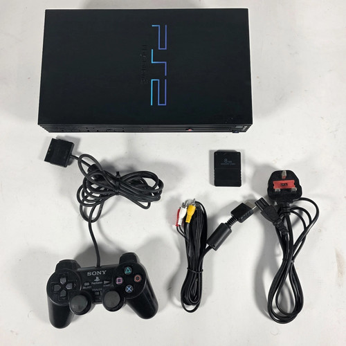 Playstation ps2 black console - playstation,
