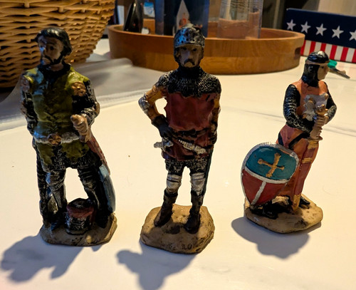 Painted lead british medieval - british,