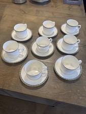 Royal Worcester Francesca Teacup & Saucer Set – Fine Bone China