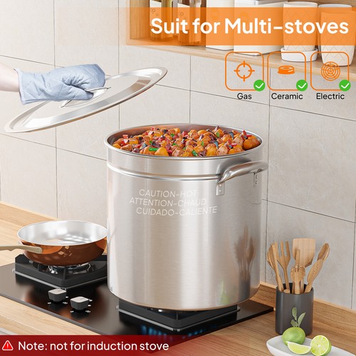 Stainless steel stock 50qt pot - stainless,