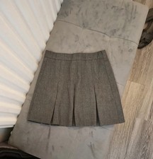 Girls Grey Pleated School