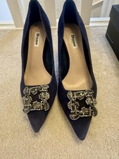 Dune London Women's Blue Suede