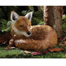 Realistic red fox - red, garden