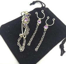 Intimate Jewelry Set, Nipple Rings & Clit Clamp No Piercing Vaginal Clit Jewelry