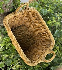 Woven Aged Wicker Shabby Chic Basket - Brown Basket - JNU04