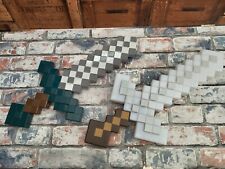 Minecraft Light Up Adventure Sword and Dungeons Deluxe Sword with Sounds