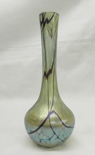 Okra iridescent glass - okra,