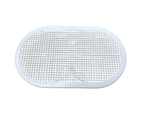 Double white soffit vent - white,