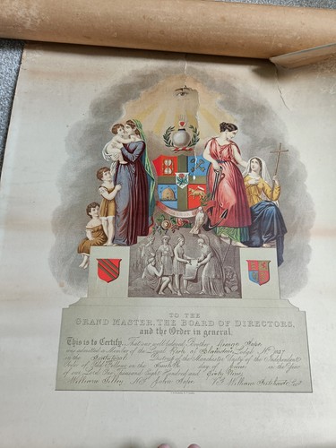 Antique 1869 oddfellows - antique,