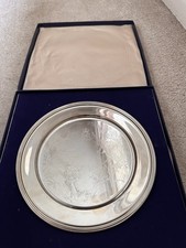 Solid Silver Queen Elizabeth II Silver Wedding Plate Ltd Edt PIETRO ANNIGONI