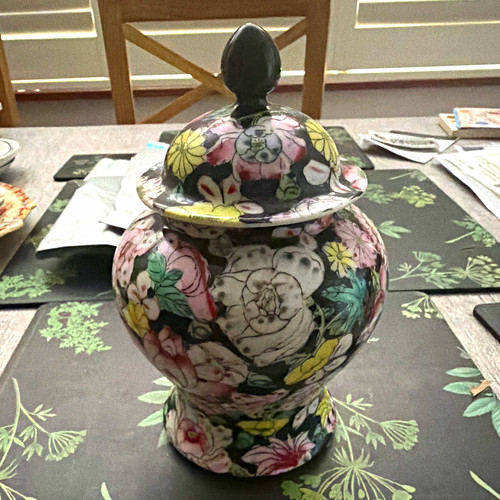 Multicolour floral ceramic - multicolour,