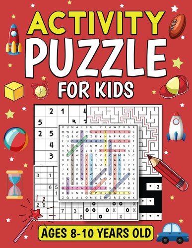 Activity puzzle book - book, kids