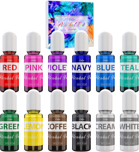 Alcohol ink set 12 - alcohol,