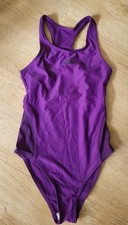 SLAZENGER Girls Purple Swimming Costume with Ages 7-8