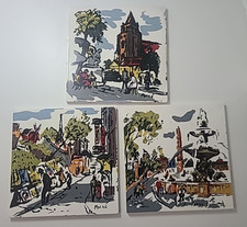 Lot of 3 1950s IMPRESSIONIST