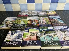 14 x MC Beaton Agatha Raisin Series Hamish Macbeth Murder Mystery Book Bundle