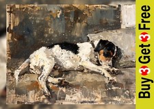 Sleeping jack russell - jack, painting