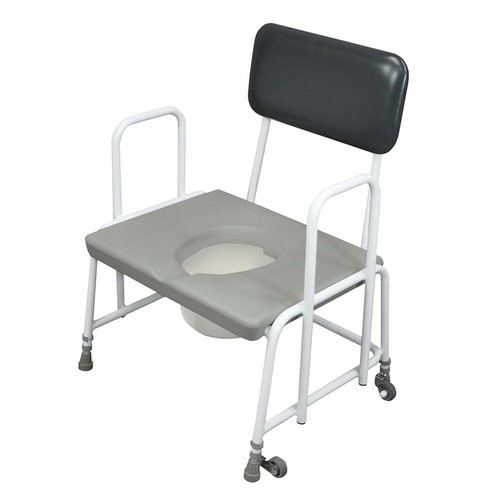 Bariatric commode chair with - chair,