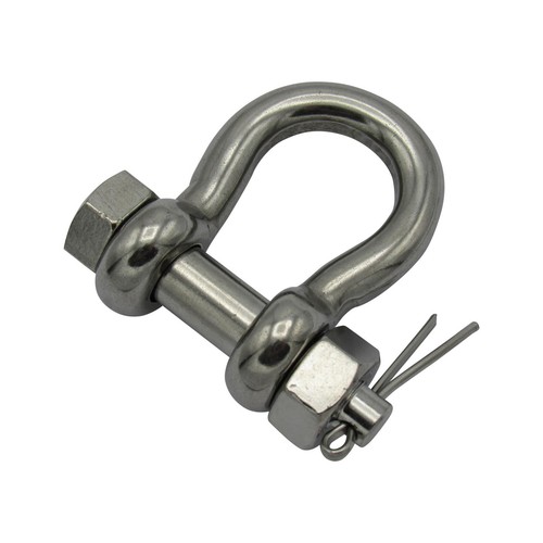 Stainless steel bow shackle - stainless,
