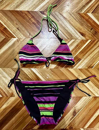 Striped bikini set womens - striped,