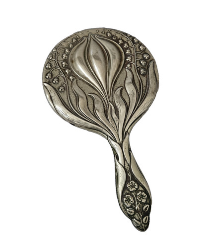 Art nouveau silver hand - art, mirror