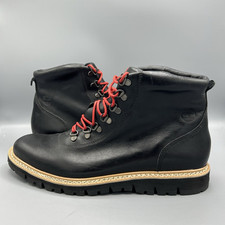 Timberland Britton Hill Alpine Hiker Black Leather Ankle Boots UK 10 EU 44.5 New