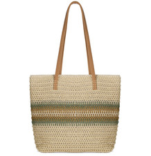 Womens Beach Bag Woven Straw