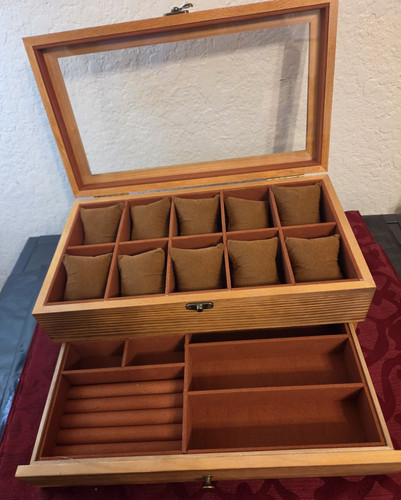 Walnut wooden slots tier - wooden, 10