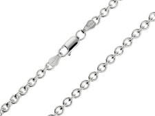 925 Sterling Silver Necklace Chain Trace Italian 16-30In 100% Recycled Silver