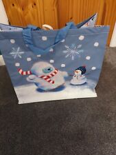 NEW TESCO Snowman Theme SHOPPING BAG Reusable freepost UK