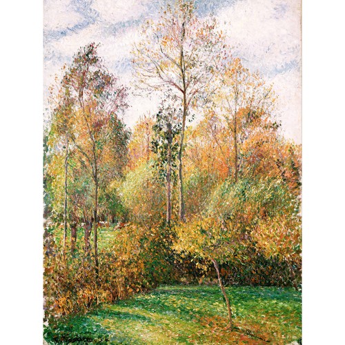 Pissarro autumn poplars eragny - poplars,