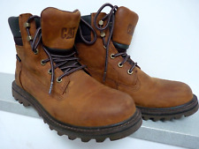 MENS CATERPILLAR TAN LEATHER BOOTS, 9, EXCELLENT