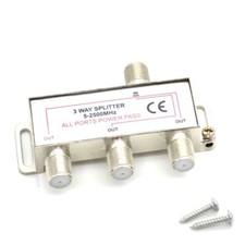 3 Way Coaxial Splitter 1 Male