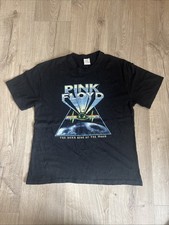 Pink Floyd Dark Side Of The Moon T-Shirt Black Size UK Small Vintage Rock T
