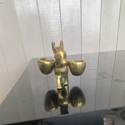Brass donkey match - brass,