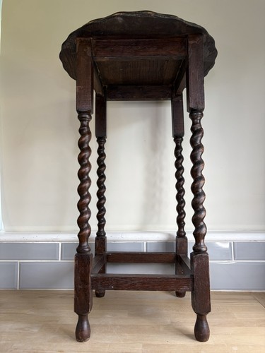 Vintage oak side table - vintage,