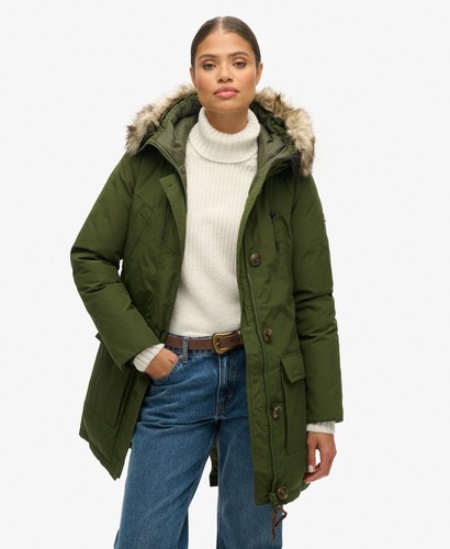 Superdry womens hooded faux - superdry,