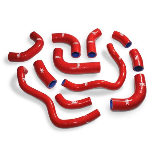 Red samco silicon rad hoses - samco,