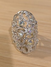 Silver Dress Statement Ring